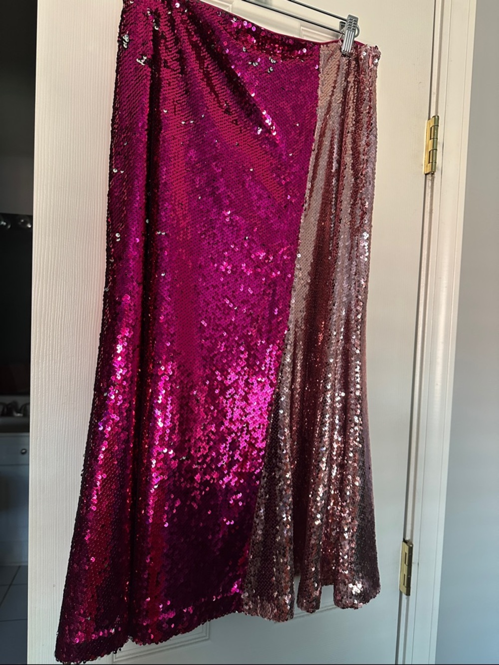 Endless Rose Sequin two~ tone midi skirt.